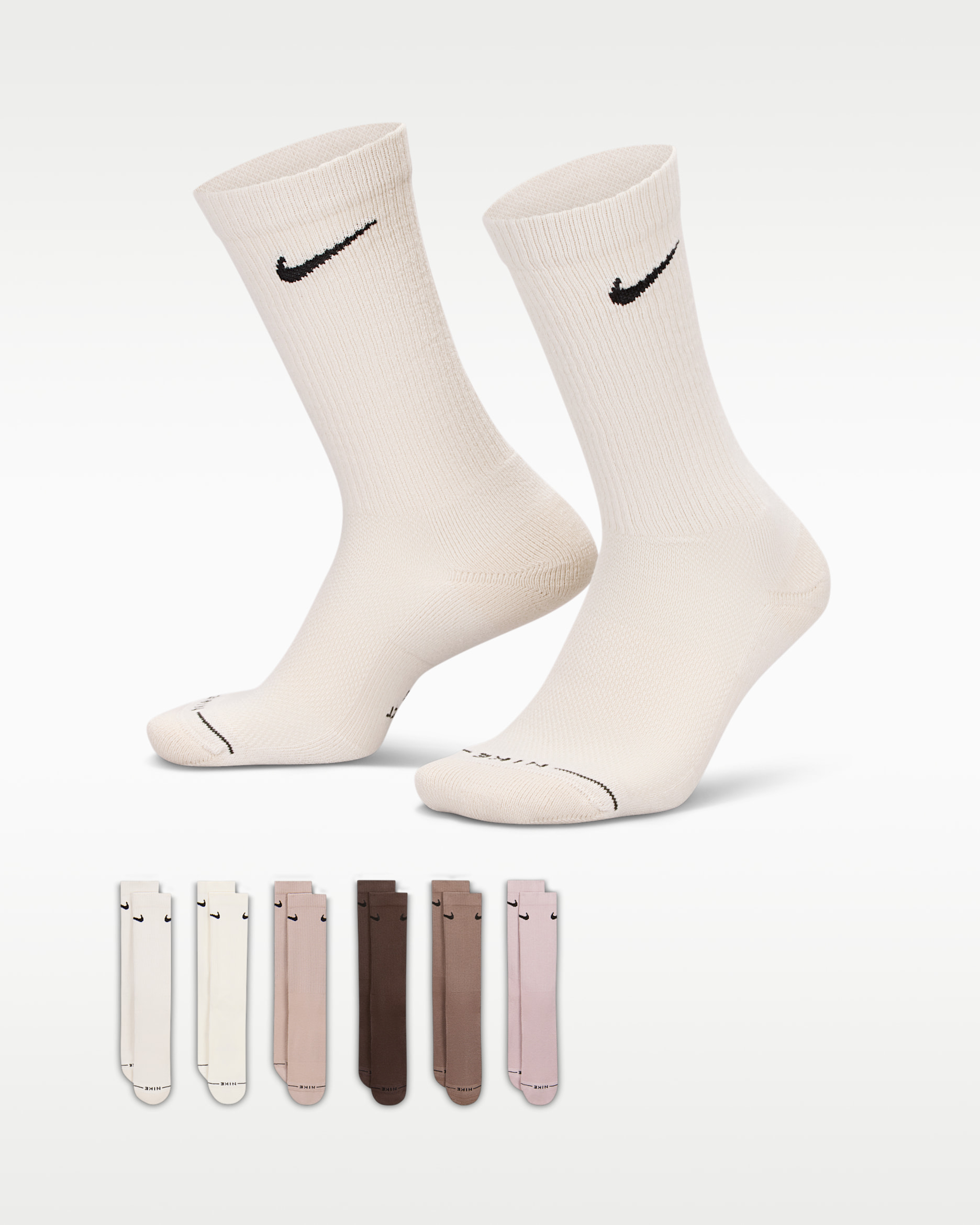 Nike Everyday Elevated Crew Socks (6 Pairs). Nike.com